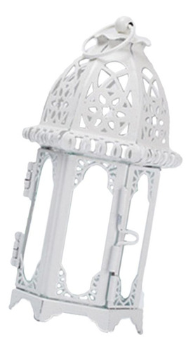 Candeliere De Cristal Tealight Linterna De Hierro Forjado