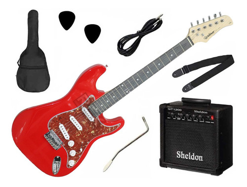 Kit Guitarra Waldman Street St-111 + Amp E Acessórios - Cor St-111t Rd