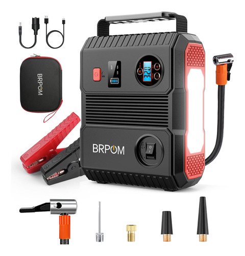 Arrancador De Batería De Automóvil Brpom 24000mah 12v