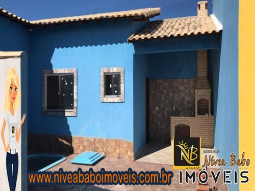 Imagem 1 de 8 de Linda Casa 1 Quartos Com Ótimo Terreno Em Cabo Frio Unamar Rj - Vcac 263 - 34208388