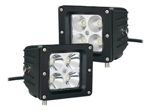 Faro Led Cree De 4 Leds 20w 1400lm Cubo 3 Waterproof