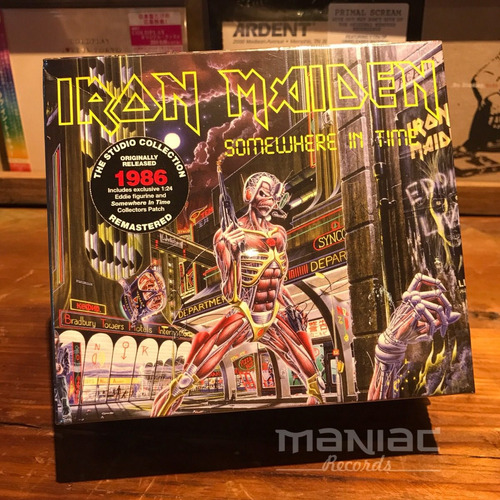 Iron Maiden Somewhere In Time Cd Box Set + Muñeco