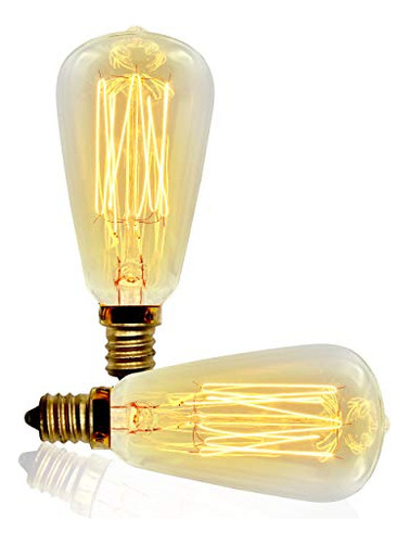 Bombillas Vintage Retro Edison Bunnit, St38, 40w, E12 Base,