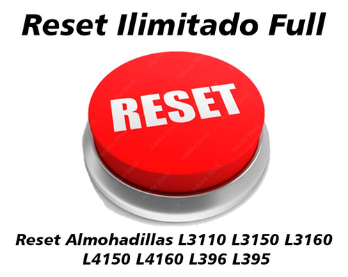  Reset Almohadillas L3110 L3150 L3160 L4150 L4160 L396 L395