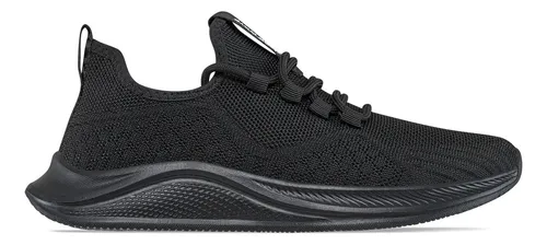 Tenis Running Hetter Negro-negro Para Mujer Croydon