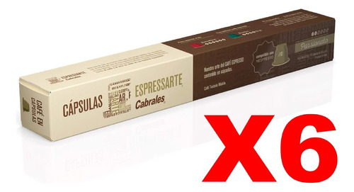 60x Cafe Cabrales Nespresso Capsulas Passionato