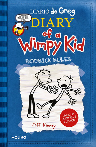 Diario de Greg [English Learner's Edition] 2 - Diary of a Wimpy Kid: Rodrick Rules, de Kinney, Jeff. Serie Molino Editorial Molino, tapa blanda en español, 2022