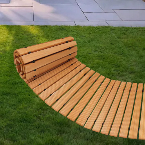 De Jardín De Madera, De Madera, Enrollable, De Patio Para