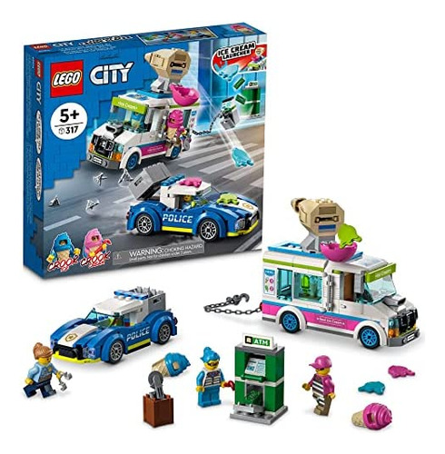 Lego City Ice Cream Truck Police Chase Van, 60314 Juguete Pa