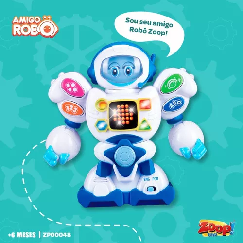 Amigo Rrobô Bilingue Inglês Português Zoop Toys