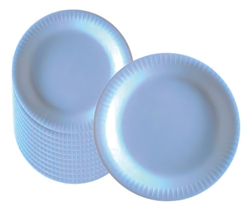 Plato de poliestireno térmico desechable de 23 cm, paquete de 20