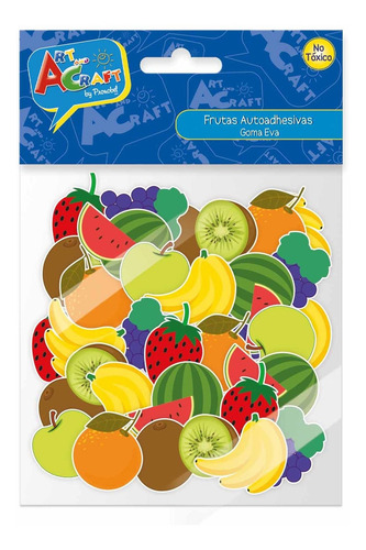 Figura Fruta Goma Eva 50 Piezas