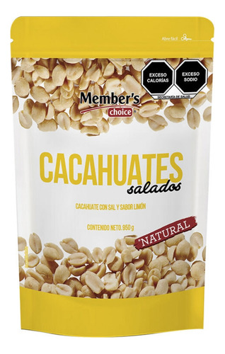 Cacahuate Sazonado Tostado Member S Choice 900 G