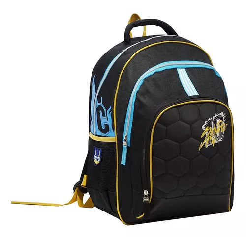 Mochila Escolar Fútbol Argentina Campeón 17 PuLG 25 Color Negro Diseño de  la tela Liso