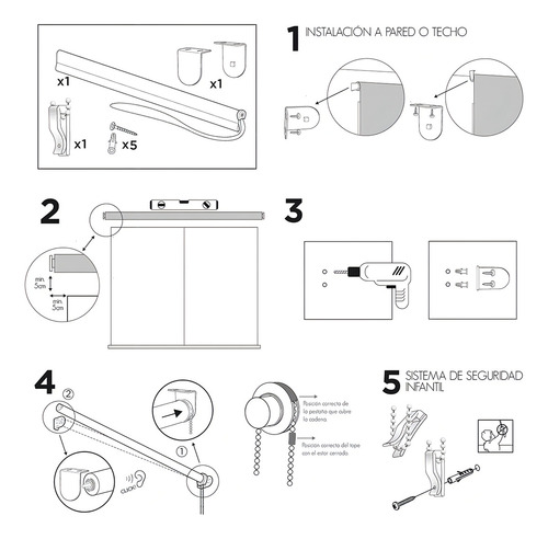 Cortina Roller Blackout 160 Ancho X 130 Alto Entrega Rapida Lista Para Instalar Color Blanco Al Exterior
