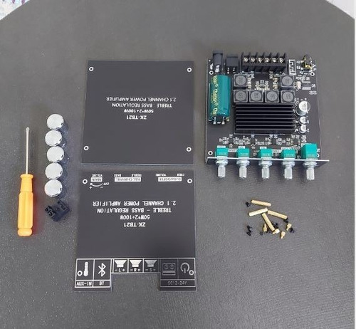 Amplificador Bluetooth 2.1 50+50+100 Subwoofer/aux In Hifi