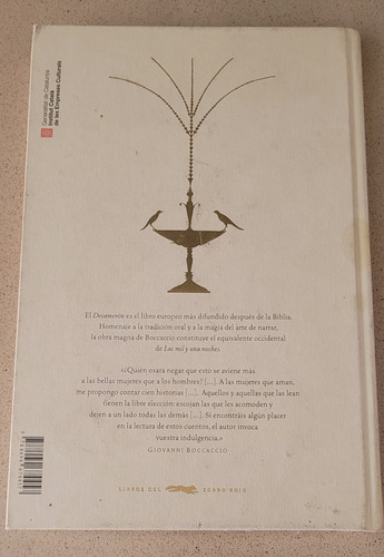 Decameron Boccaccio. Tapa Dura. Zorro Rojo