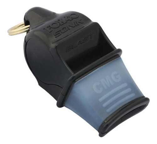 Whistle Fox 40 Sonik Blast con protector profesional de silicona, color negro