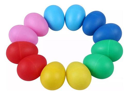 12 peças de maracas de ovos para crianças, instrumentos musicais