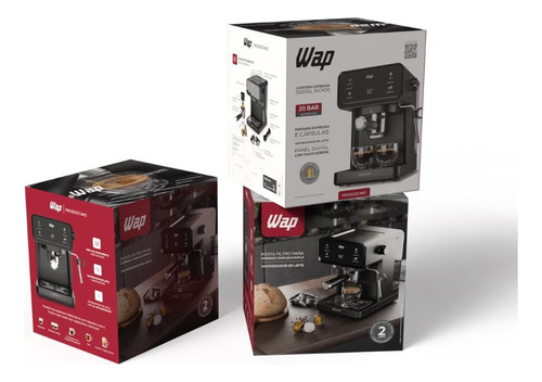 Cafeteira Espresso Digital Wap Com Vaporizador De Leite 220v