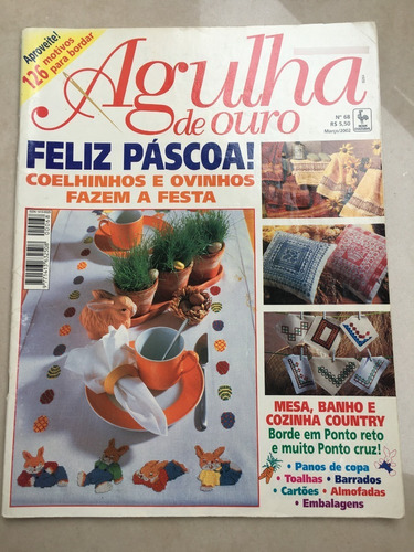 Revista Agulha De Ouro 68 Páscoa Toalha Almofadas Panos J944