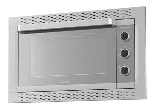 Forno Mueller Decorato De Embutir Inox 44l