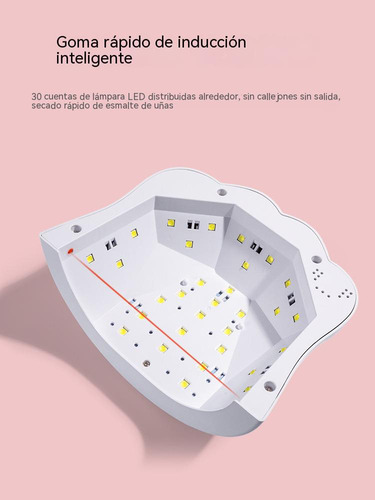 Lámpara De Uñas Uv Pata De Gato Professional Soporte 48w