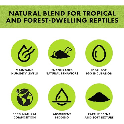 Sustrato Para Terrario De Reptiles Mezcla De Jungla 4 Cuarto