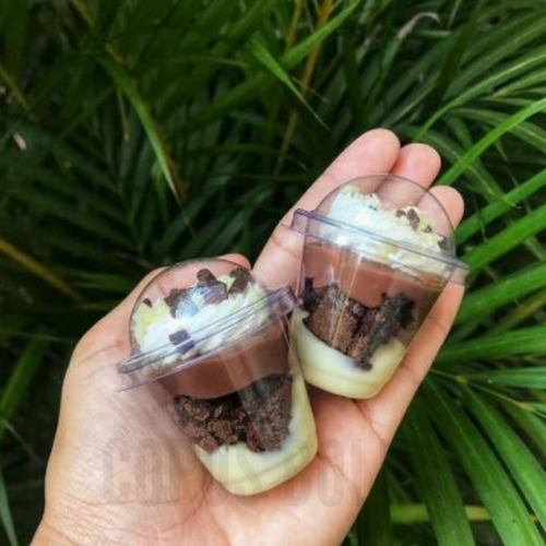 192 Mini Copo Bolha Felicidade 25 Ml Flip C/ Mini Colher