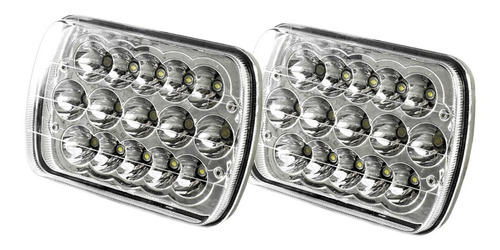 Kit 2 Faros Led Luz Ultra Blanca 45w Carros Camionetas Pickup Automotriz Alta Y Baja /e