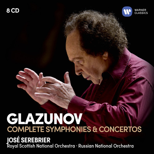 Jose Serebrier Glazunov: Cd Completo De Sinfonías Y Conciert