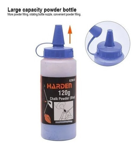 Tiza En Polvo Azul Para Chocla Tira Linea Harden Profesional