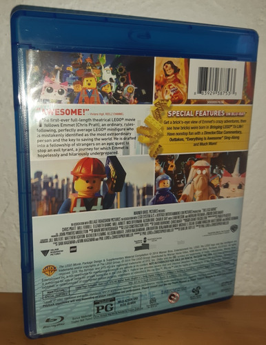 Blu-ray + Dvd Lego The Movie Importado Lego La Película (Usado)