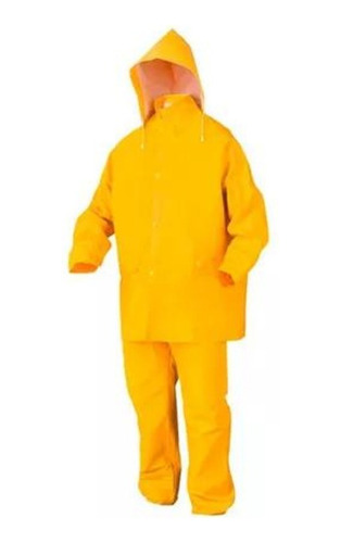 Traje De Lluvia Conjunto Amarillo Pvc Impermeable Sale 