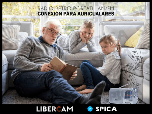 Radio Portatil Spica Sp7180 Am/fm Pilas Y Electrica Original