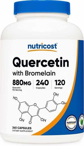 Original Nutricost Quercetina 800mg, 240cap Con Bromelina