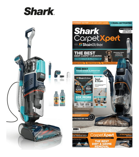 Aspiradora Potente Shark Carpetxpert Rociador Quita Manchas