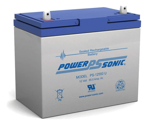 Powersonic Ps-12550 - Batería Sla De 12 Voltios Y 55 Amperio