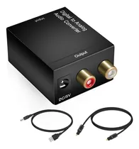 Comprar Convertidor De Audio Óptico Digital A Analógico Rca + Cable