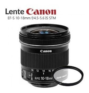 Canon Ef-s 10-18mm F / 4.5-5.6 Is Lente Stm+ Filtro