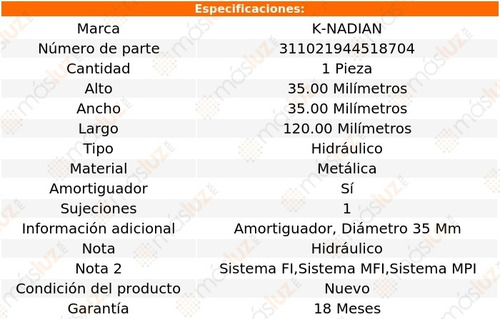Tensor Accesorios Bmw M3 V6 3.0l 94/96 K-nadian