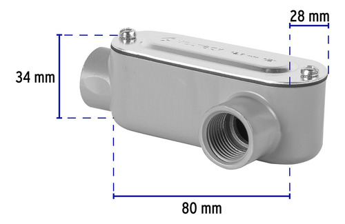 Condulet 1/2' Conexión Tipo Ll Volteck 46976