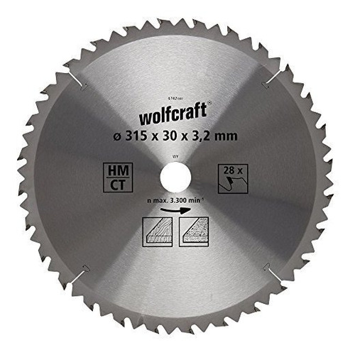 Hojas De Sierra Circular Wolfcraft ******* X 30 X 3.2mm Ct C