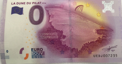 Cédula Zero Euro - La Dune Du Pilat - França