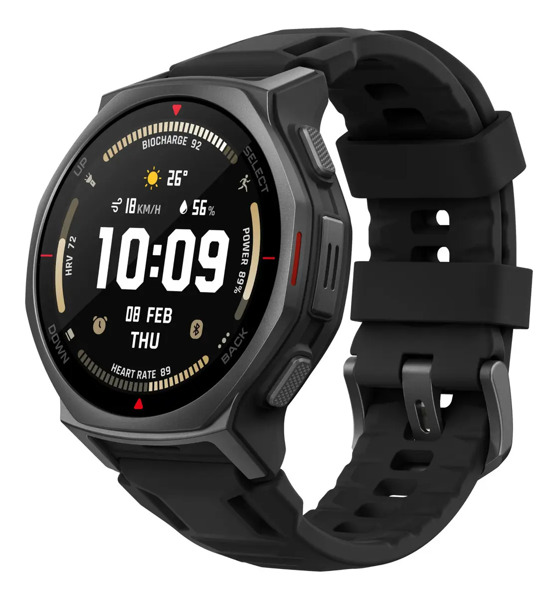 Amazfit T-rex 3 Pro Smartwatch 44mm Tela 1.32 Silicone Preto
