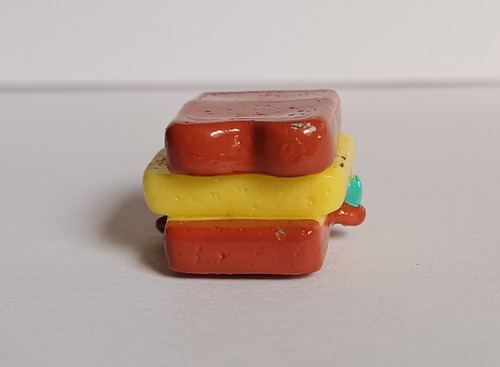 Mini Figura Shopkins Emparedado Toast T. Warm (Usado)