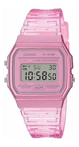 Relógio Casio Feminino Standard F-91ws-4df Nota Original