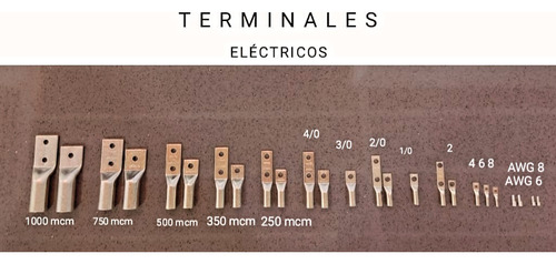 Terminales Electricos Para Cables Todos Los Calibres Cobre 