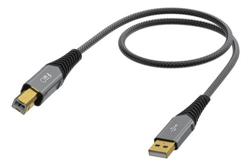 Cable Adaptador De Audio Fiio La-ub1 Tipo Usb-a A Usb-b