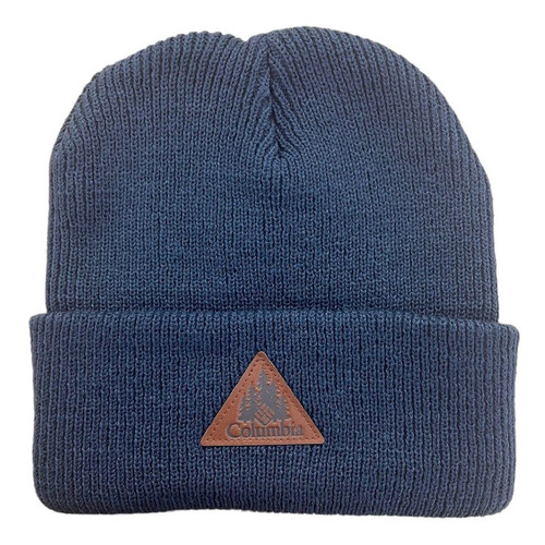 Gorro Unisex Con Logotipo De Punto Nórdico, Azul .